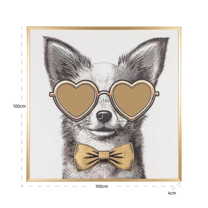 Richmond Interiors Wall art Bodhy zwart / goud