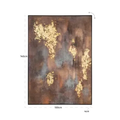 Richmond Interiors Wall art Golden gleam gold