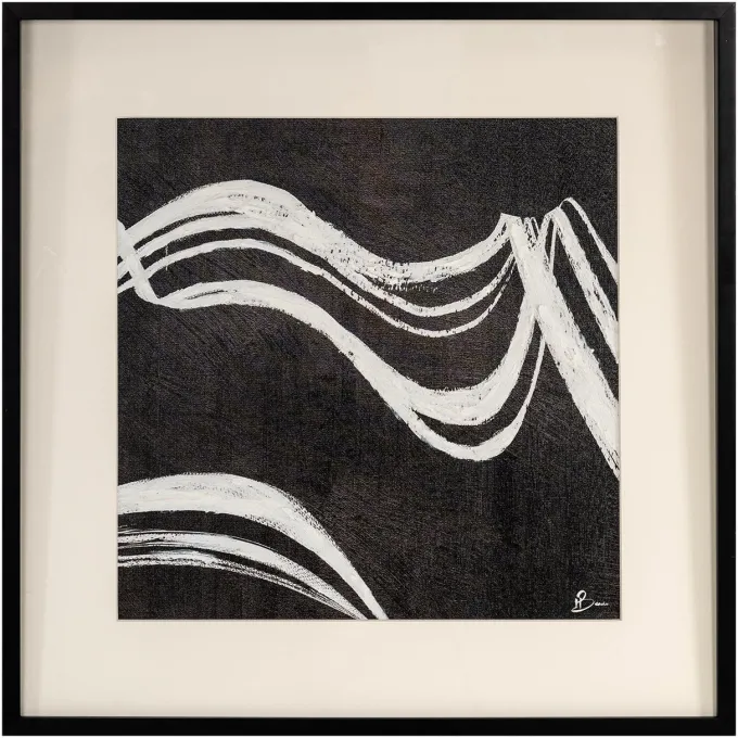 Richmond Interiors Wall art Jozy Zwart / Wit