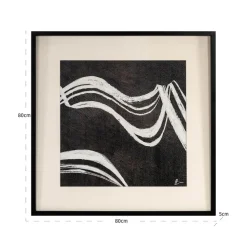 Richmond Interiors Wall art Jozy Zwart / Wit