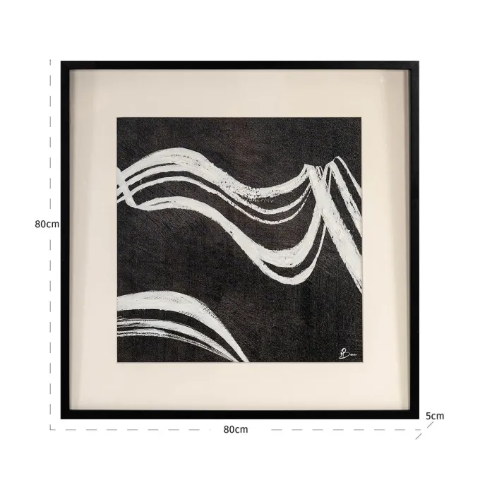 Richmond Interiors Wall art Jozy Zwart / Wit
