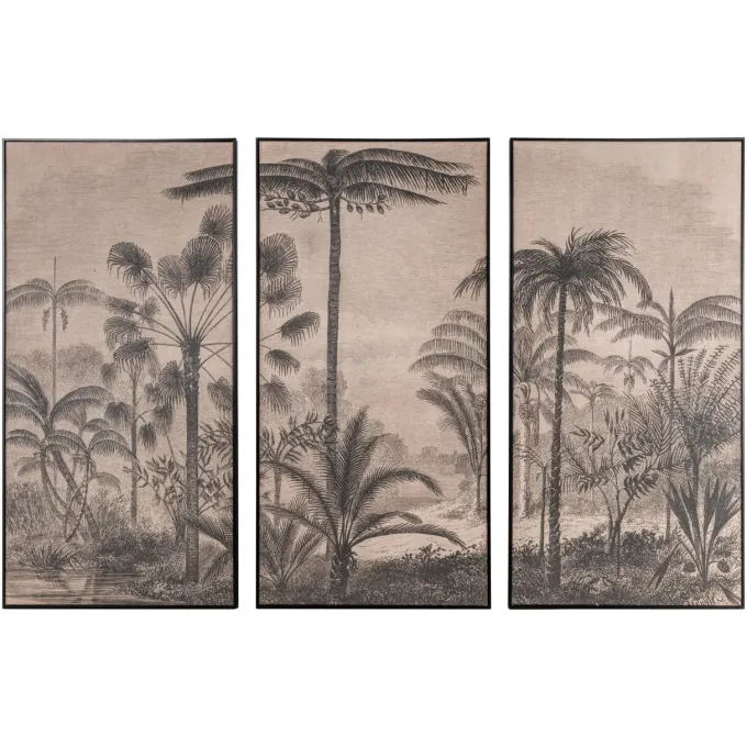 Richmond Interiors Wall art Rhapsody brown (Set van 3)