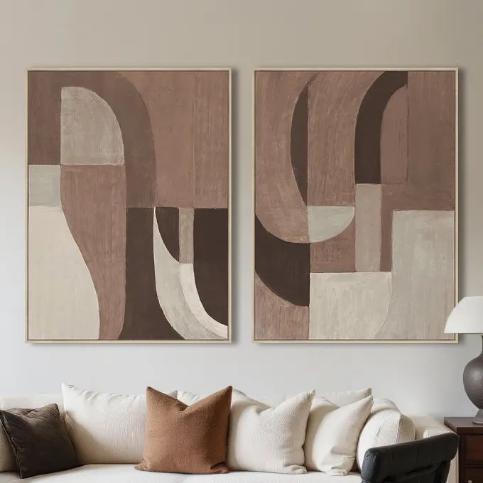 Richmond Interiors Wall art Tatu links bruin