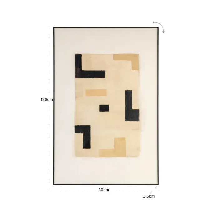 Richmond Interiors Wall art Vortex beige rechts