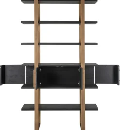 Richmond Interiors Wandkast Cambon 4-deuren 4-planken (Dark coffee)
