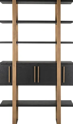 Richmond Interiors Wandkast Cambon 4-deuren 4-planken (Dark coffee)