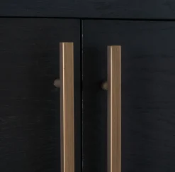 Richmond Interiors Wandkast Cambon 4-deuren 4-planken (Dark coffee)