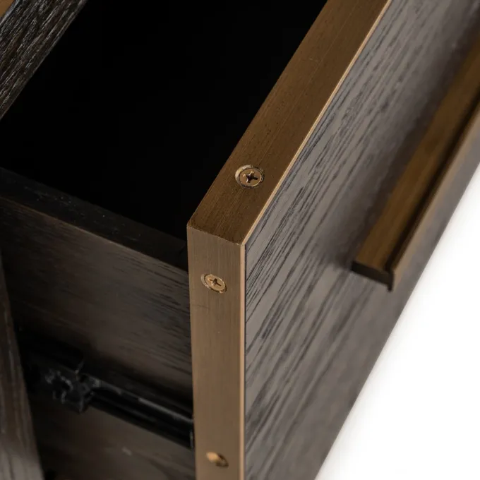 Richmond Interiors Wandkast Carter brown small 2-drawers