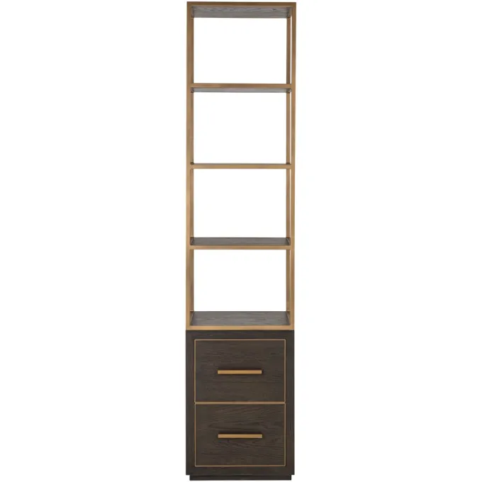 Richmond Interiors Wandkast Carter brown small 2-drawers