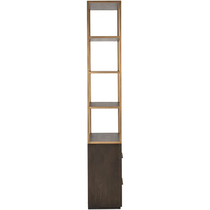 Richmond Interiors Wandkast Carter brown small 2-drawers