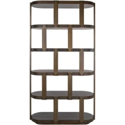 Richmond Interiors Wandkast Ellington bruin