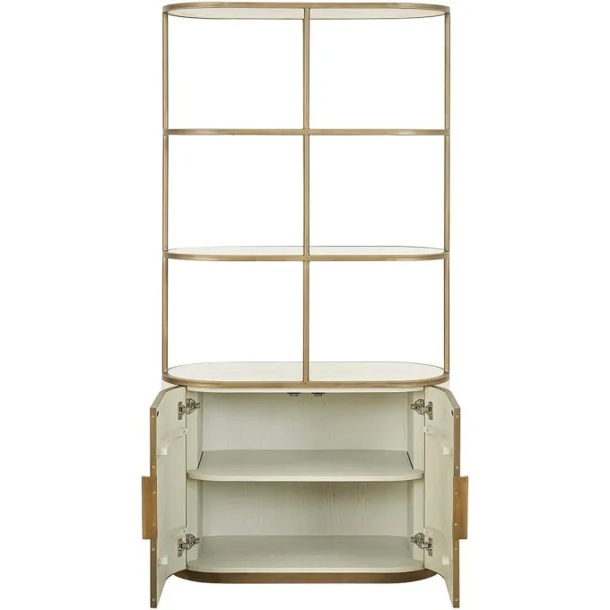 Richmond Interiors Wandkast Tivoli 2-deurs 3 open planken Wit