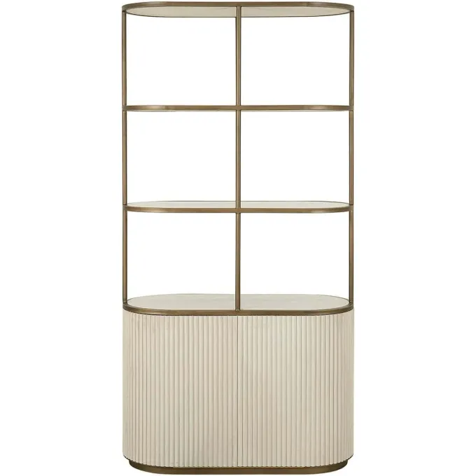Richmond Interiors Wandkast Tivoli 2-deurs 3 open planken Wit