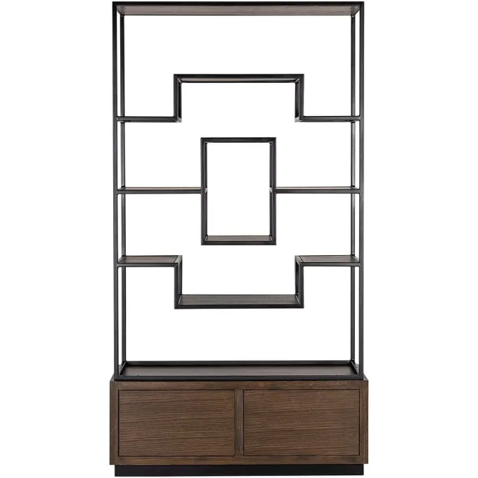Richmond Interiors Wandkast Bonvoy Bruin 2-laden Bruin