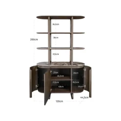 Richmond Interiors Wandkast Langford bruin