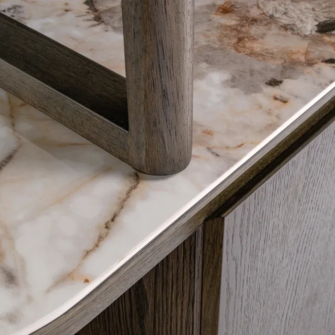 Richmond Interiors Wandkast Langford bruin