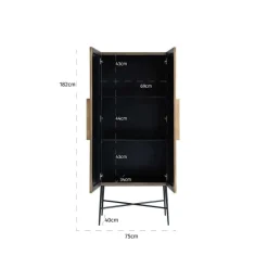 Richmond Interiors Wandkast Ironville 2-deuren (Gold)