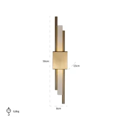 Richmond Interiors Wandlamp Mylas goud