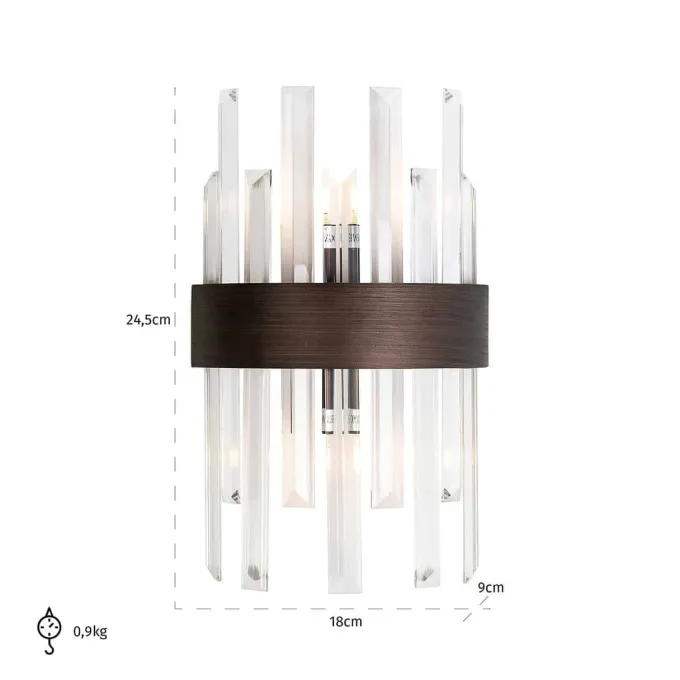 Richmond Interiors Wandlamp Avan brons