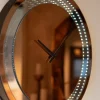 Richmond Interiors Wandlamp Julia bruin - Led Clock