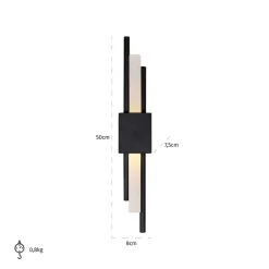 Richmond Interiors Wandlamp Mylas zwart