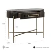 Richmond Interiors Wandtafel Luxor 1-lade bruin
