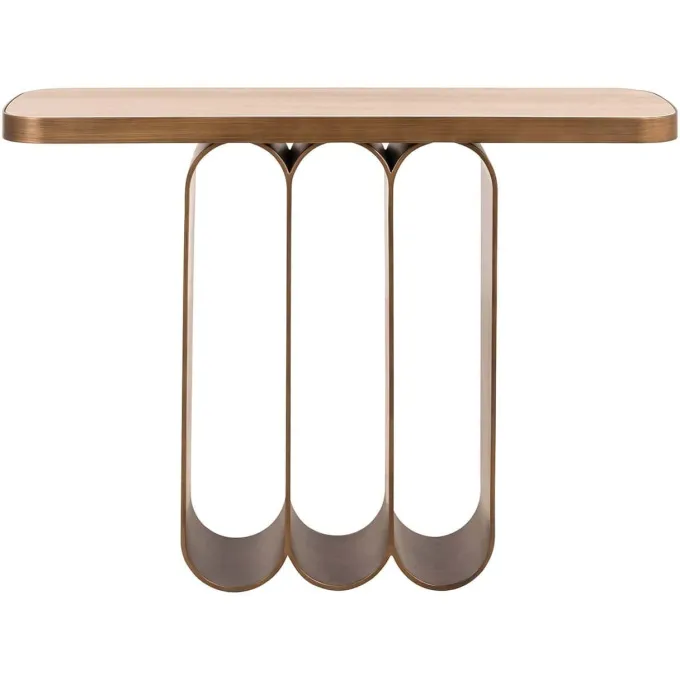 Richmond Interiors Wandtafel Locarno geborsteld Goud