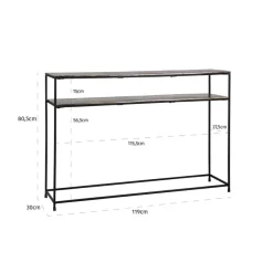 Richmond Interiors Wandtafel Chandon met plank (Champagne gold)