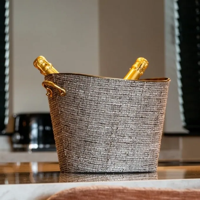 Richmond Interiors Wijn- en baraccessoires Brady beige champagne cooler
