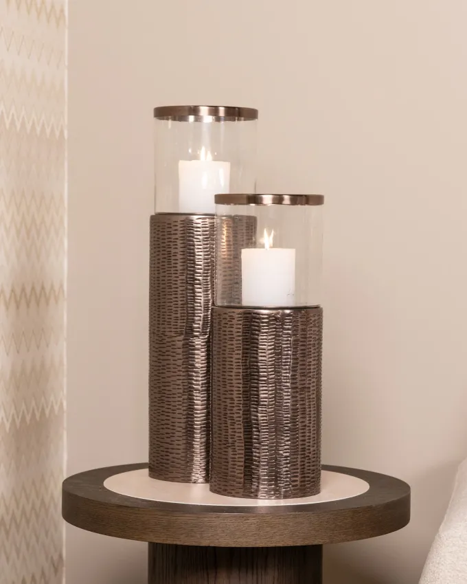 Richmond Interiors Windlicht Faylen brons L