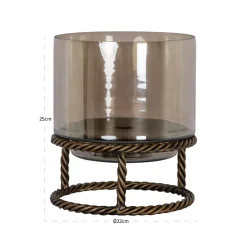 Richmond Interiors Windlicht Ropia goud klein
