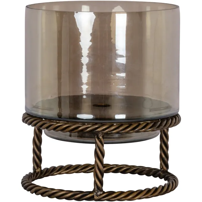 Richmond Interiors Windlicht Ropia goud klein