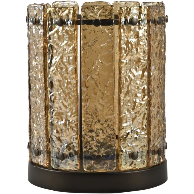 Richmond Interiors Windlicht Aura amber klein