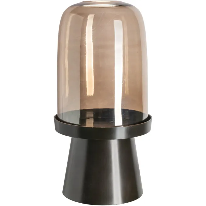 Richmond Interiors Windlicht Meave walnoot groot