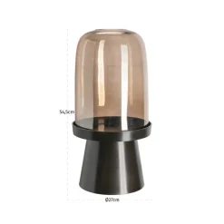 Richmond Interiors Windlicht Meave walnoot groot