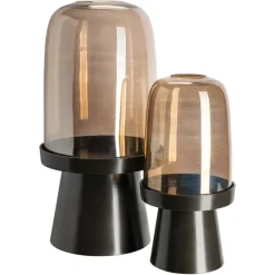 Richmond Interiors Windlicht Meave walnoot groot