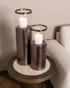 Richmond Interiors Windlicht Faylen brons S