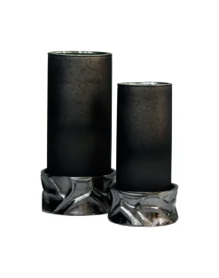 Richmond Interiors Windlicht Candace smoke small