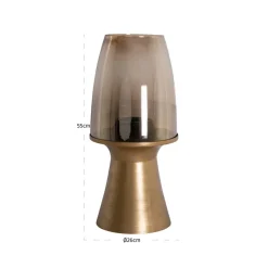 Richmond Interiors Windlicht Danea brushed goud groot