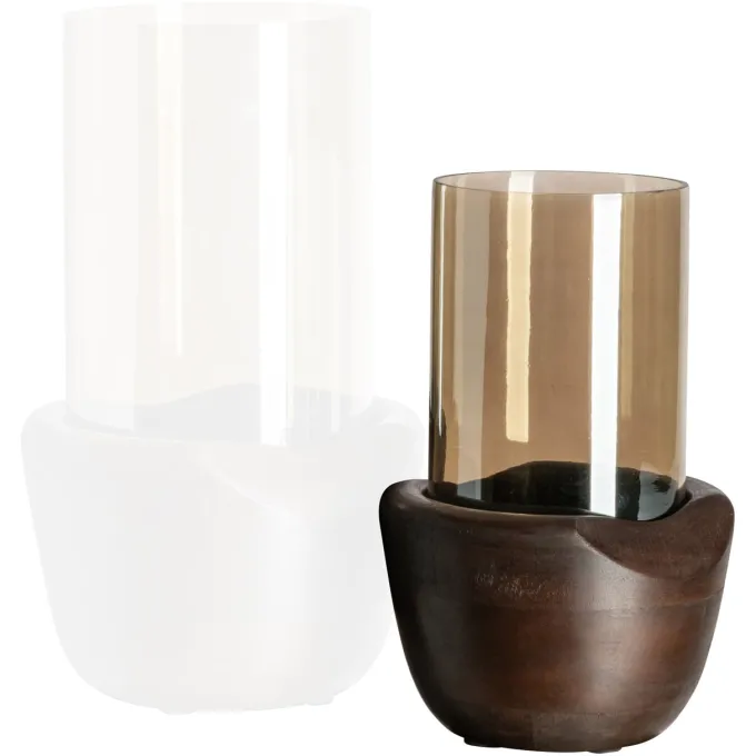 Richmond Interiors Windlicht Jade walnoot klein