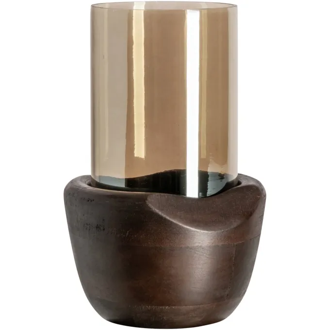 Richmond Interiors Windlicht Jade walnoot klein