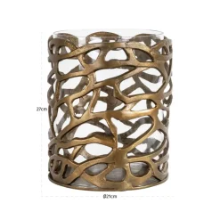 Richmond Interiors Windlicht Mase antiek brons
