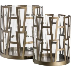 Richmond Interiors Windlicht Shandy antiek brons klein
