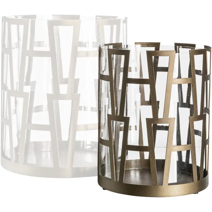 Richmond Interiors Windlicht Shandy antiek brons klein