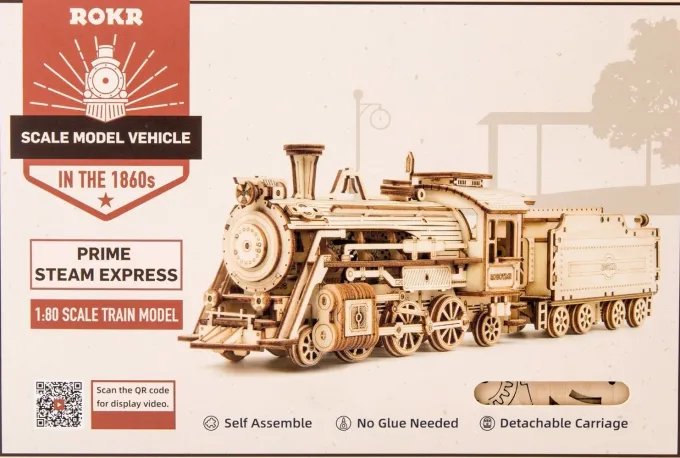 Robotime Houten Bouwpakket Prime Steam Express