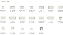 Sevn Bank Veronique - Vele opstellingen en kleuren mogelijk