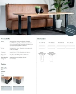 Sevn Eetkamerbank Jelle - Luxe modulaire eetkamerbank van Sevn