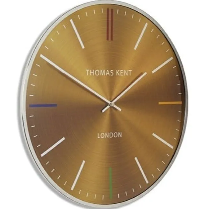 Thomas Kent Thomas Kent Klok Oyster Amber/Zilver Ø 65 cm - Grote wandklok