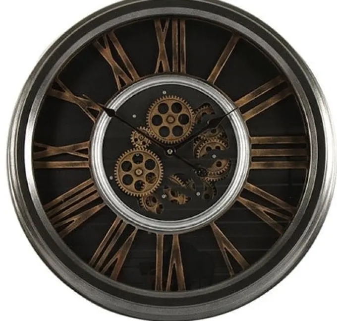Thomas Kent Thomas Kent Wandklok Grant Grijs 52,5 cm met Tandwielen