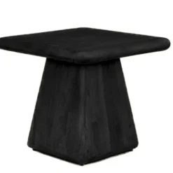 Tower Living Asti Bijzettafel vierkant zwart 60 cm